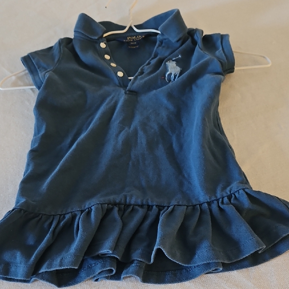 Polo by Ralph Lauren Kids Navy Ruffle Polo